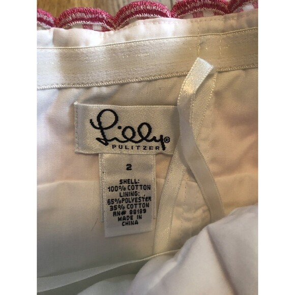 NWT Lilly Pulitzer Palm Beach Flirty Mini Ribbon Dress Pink Green Strapless 2 - Picture 3 of 6